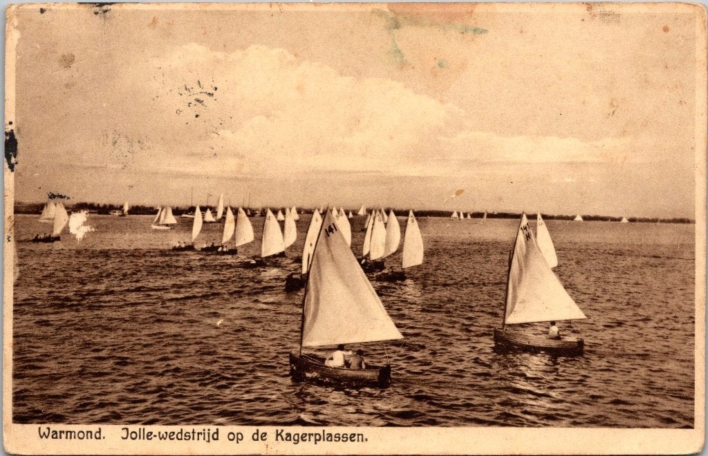 Warmond - 6 oude ansichtkaarten, Verzamelen, Verzenden, 1960 tot 1980, Gelopen, Zuid-Holland