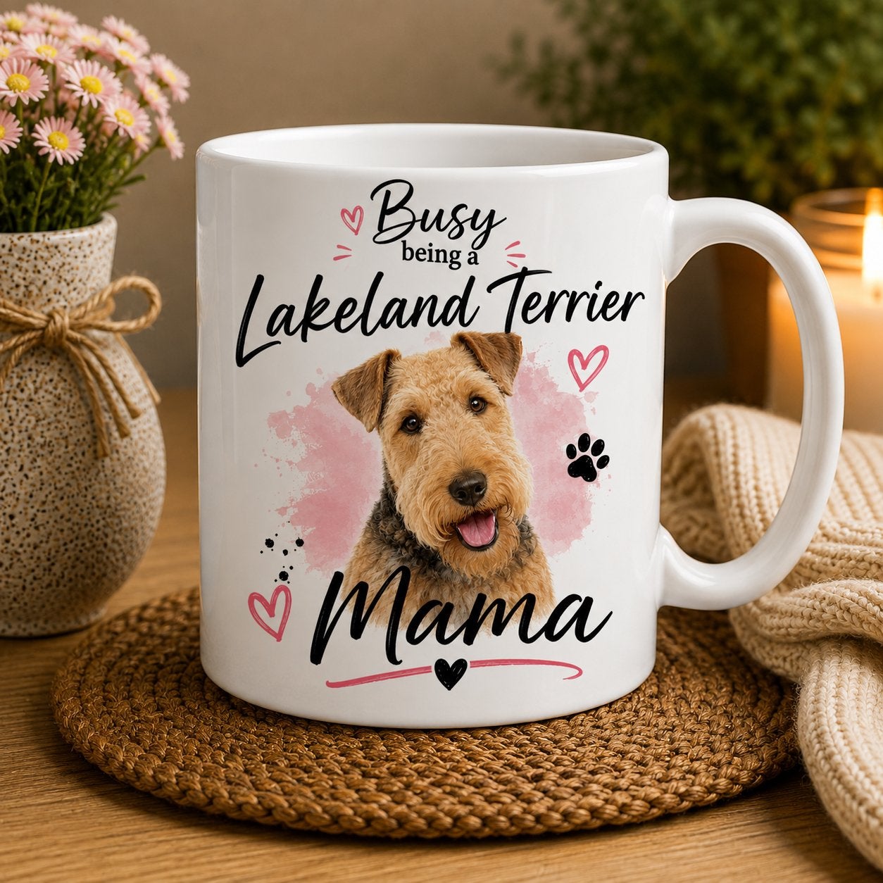 Busy being a Lakeland Terrier Mama - Mok, Ophalen of Verzenden, Nieuw