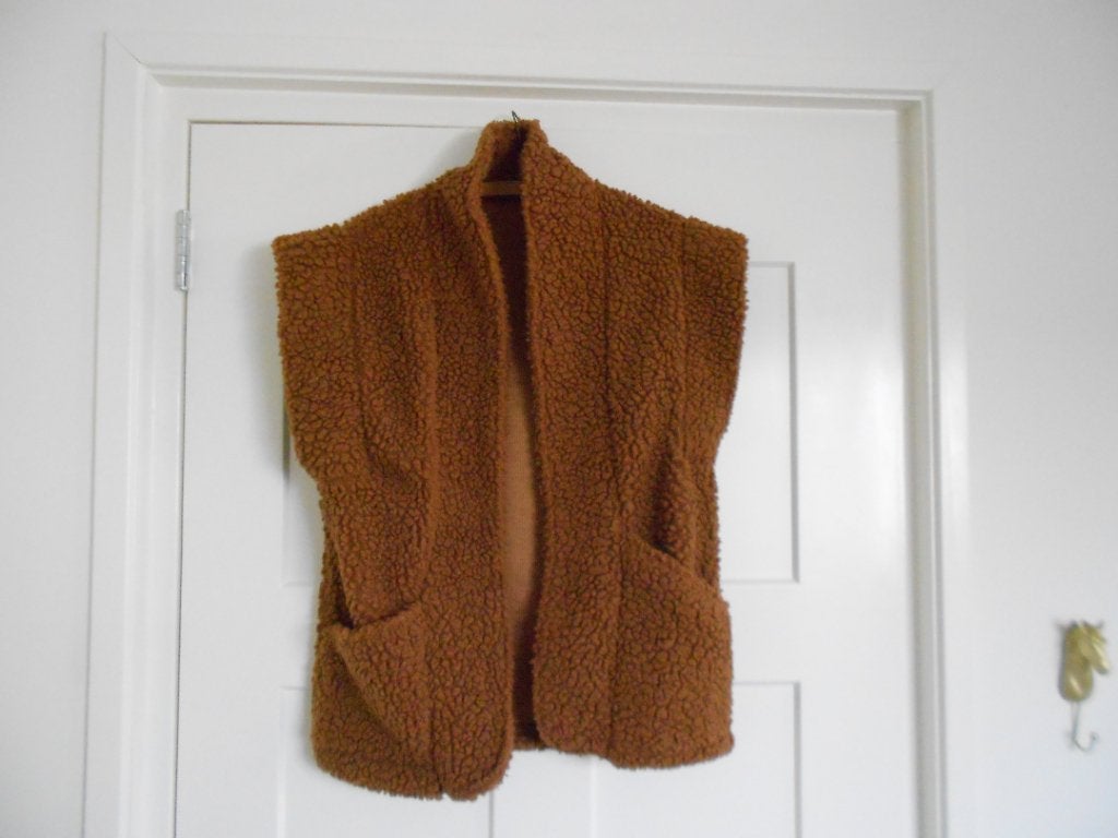 Bruine teddy bodywarmer - Made in Italy, maat 36/44., Kleding | Dames, Made in Italy, Bruin, Verzenden, Maat 42/44 (L)
