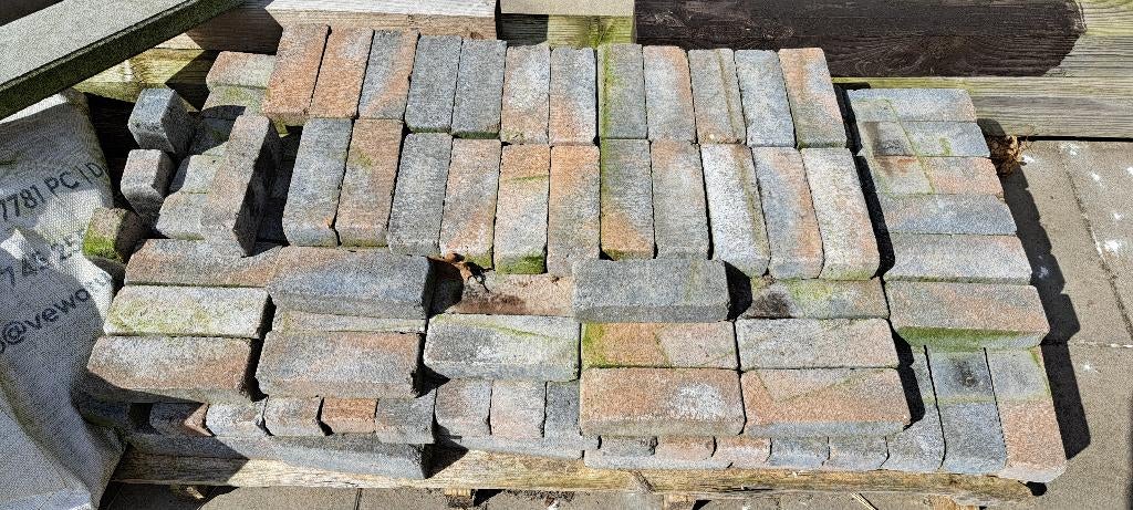 Metro trommelsteen waaltje 20x5x7cm, Tuin en Terras, Tegels en Klinkers, Zo goed als nieuw, Overige typen, Beton, 10 m² of meer