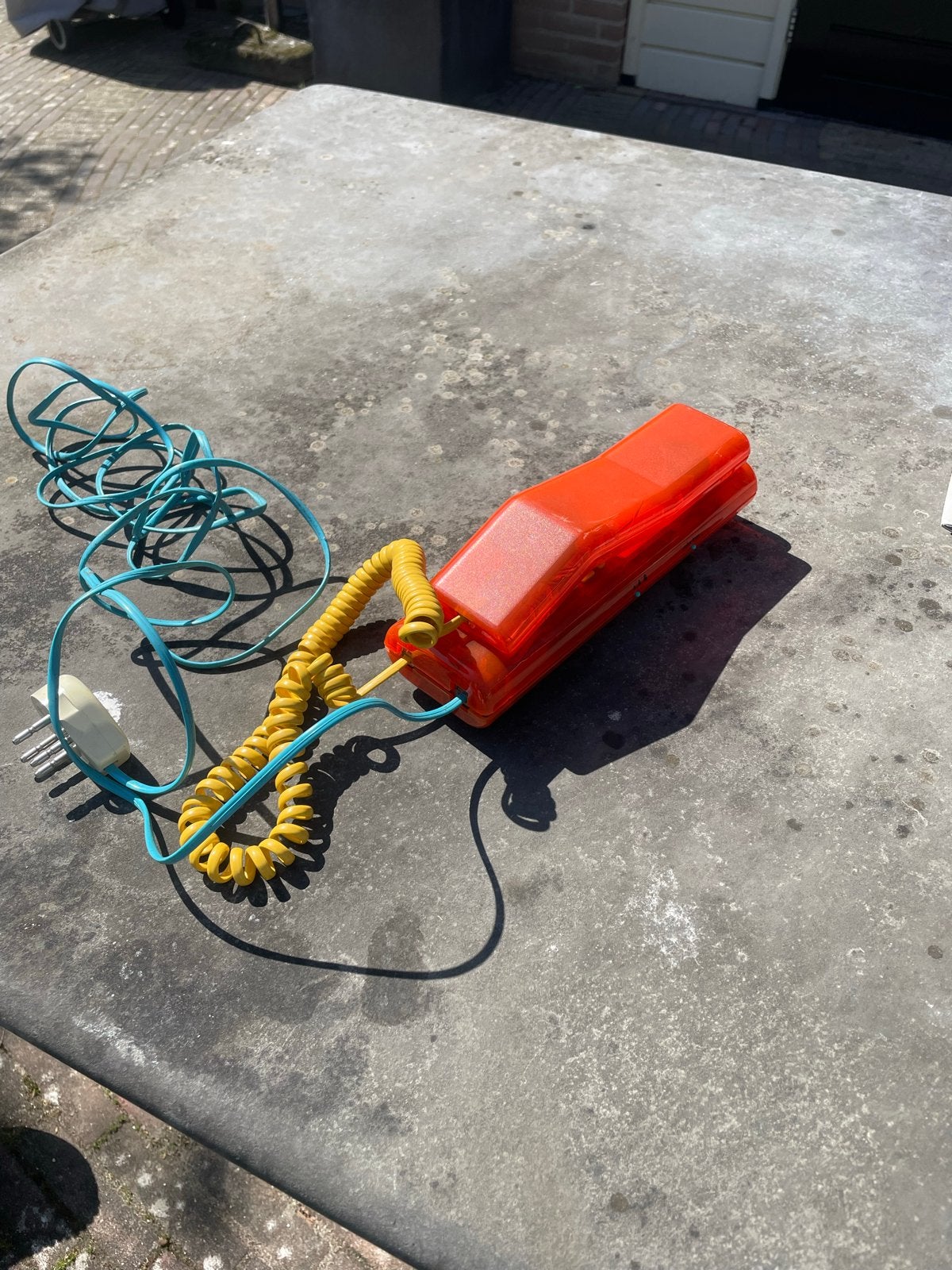 Vintage Swatch Vaste Lijn Telefoon - Oranje met Gimmicks, Telecommunicatie, Ophalen of Verzenden, Gebruikt