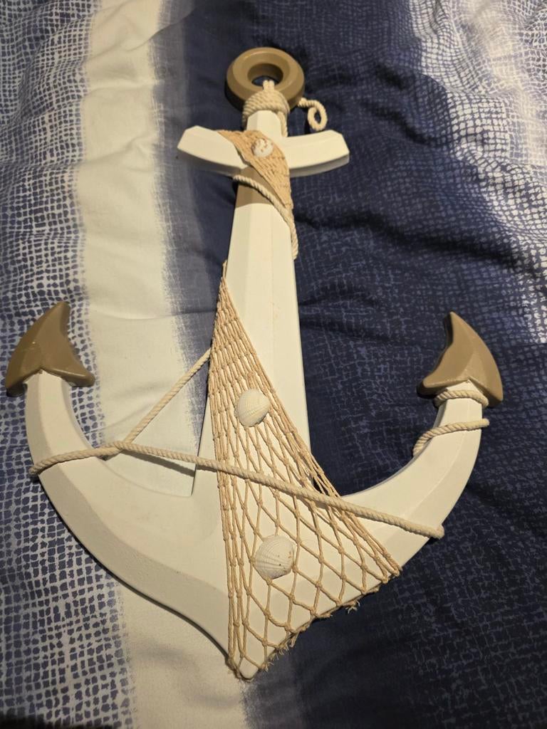 Decoratief Anker - Maritieme Wanddecoratie, Hout, Overige stijlen, Ophalen of Verzenden, Zo goed als nieuw