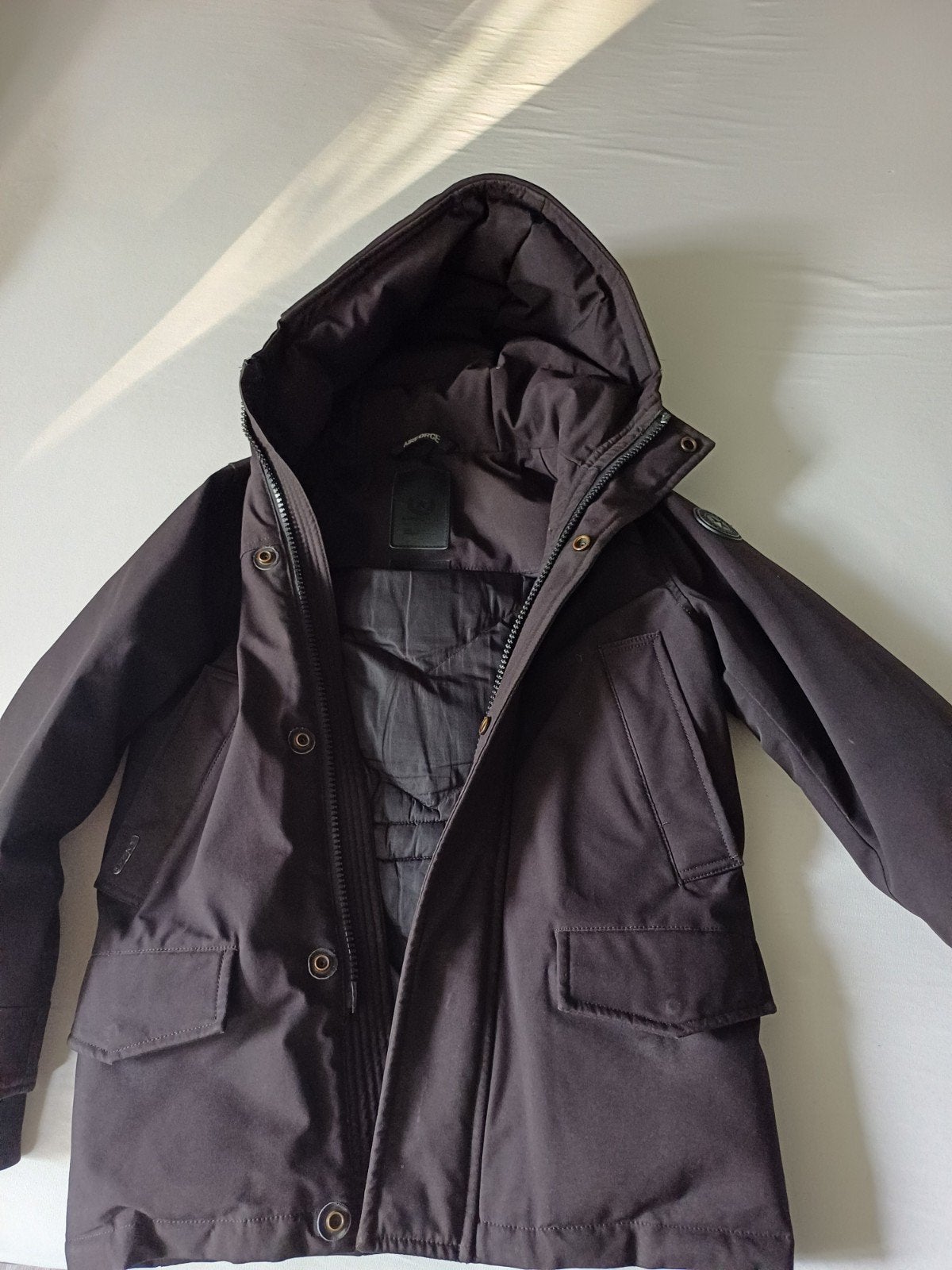 Airforce jas zwart mt 140, Kinderen en Baby's, Kinderkleding | Maat 140, Ophalen, Airforce, Jongen of Meisje, Jas
