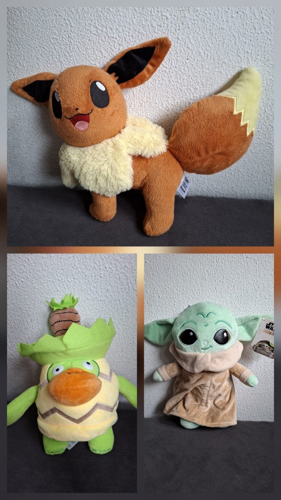 Diverse Pokémon knuffels en Grogu (Star Wars), Gebruikt, Overige merken, Overige typen, Ophalen of Verzenden