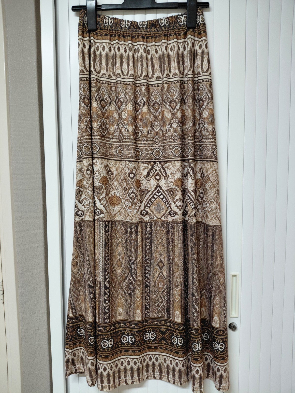 NIEUW!  lange rok in bruin/beige XL, Kleding | Dames, Rokken, Bruin, Maat 46/48 (XL) of groter, Nieuw, Ophalen of Verzenden
