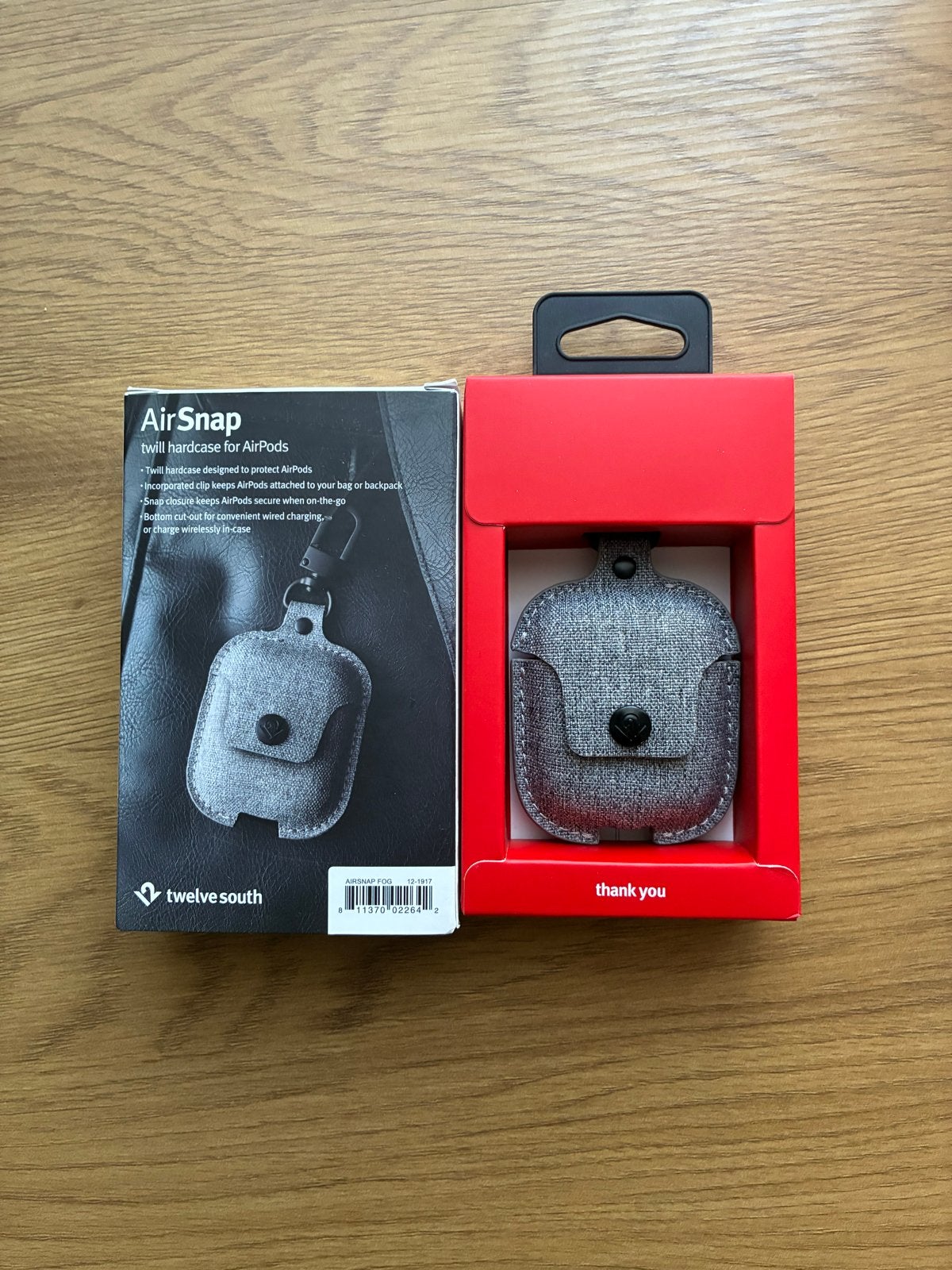 AirSnap Twill Hardcase voor AirPods - Twelve South, Ophalen, Textiel, Overige merken, Nieuw