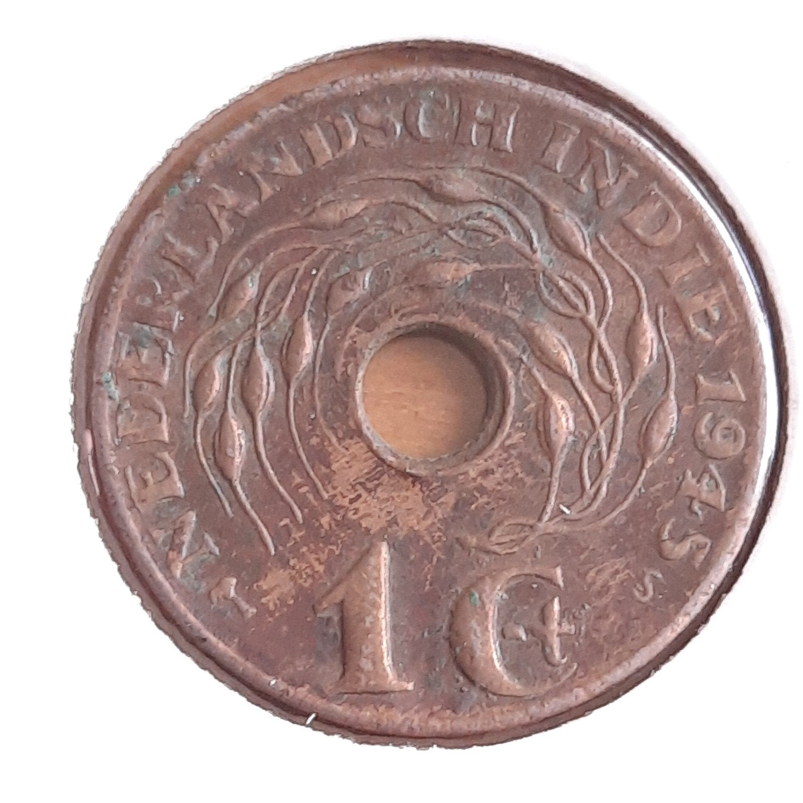 Drie Maal 1 Cent Nederlands Indië 1945 WO2, Verzenden, Koningin Wilhelmina, 1 cent
