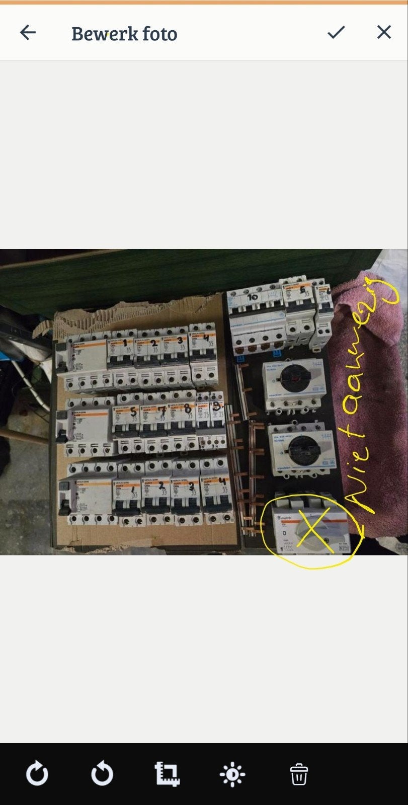 Hoofdschakelaar, Aardlekschakelaar, Installatieautomaat, Hobby en Vrije tijd, Ophalen of Verzenden, Gebruikt