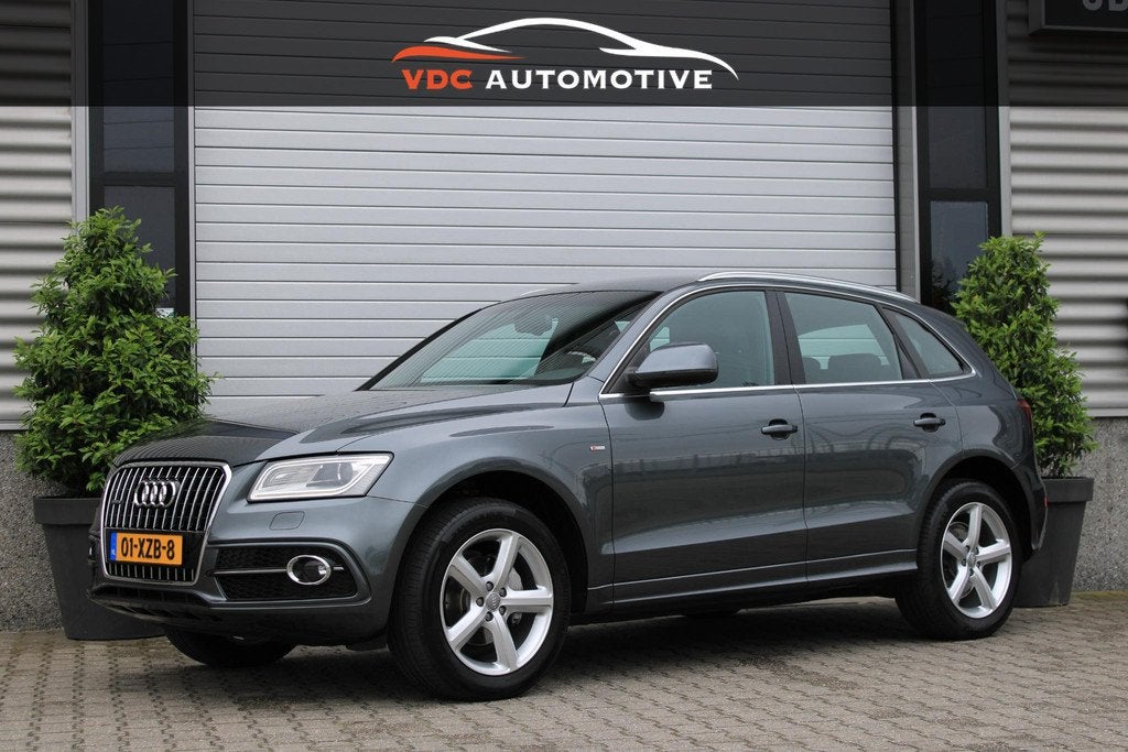 Audi Q5 2.0 TFSI Quattro S-Line Trekhaak | Leder | LED | Sto, Zwart, 4 cilinders, Leder en Stof, Origineel Nederlands