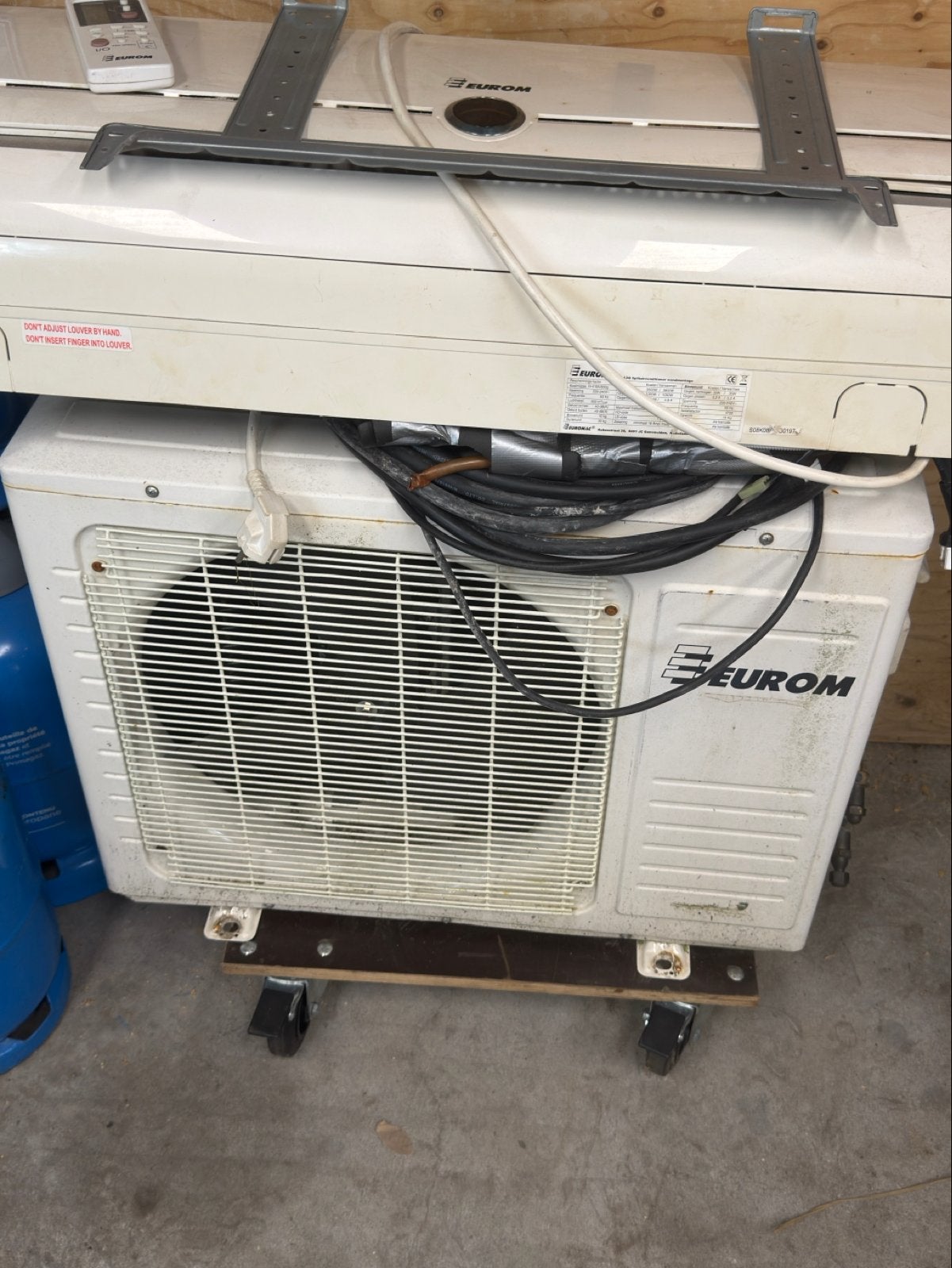 Eurom Split Airco WAC 12Q - Niet werkend (geknikte leiding), Ophalen, Minder dan 60 m³, 3 snelheden of meer, Koelen en Ontvochtigen
