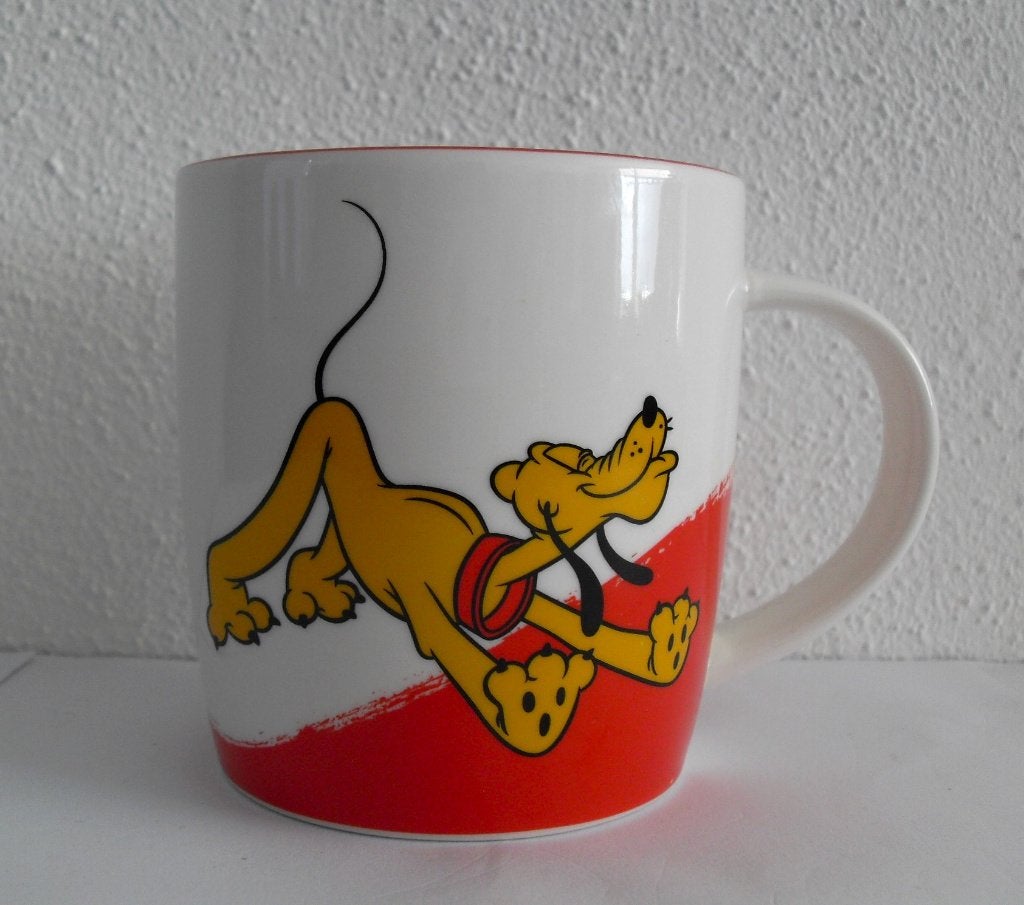 Pluto Mok Disney Beker Mickey And Friends, Ophalen of Verzenden, Goofy of Pluto, Zo goed als nieuw, Servies