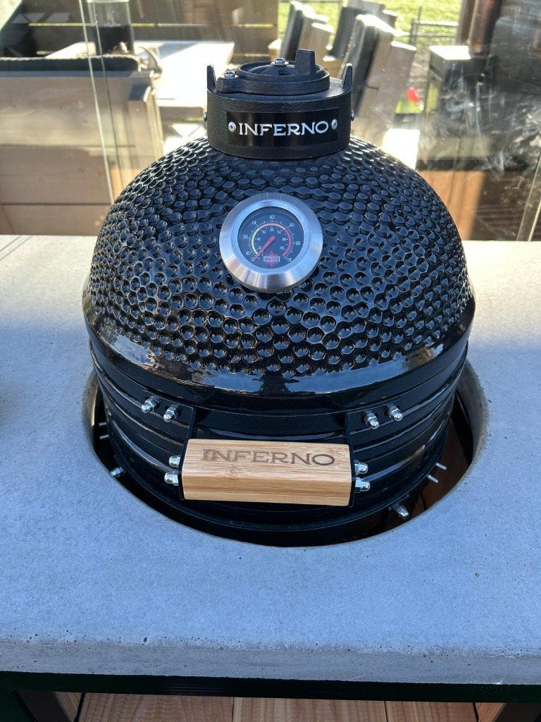 Buitenkeuken, buitengrillstation, big green egg tafel kamado, Ophalen, Nieuw, Houtskool