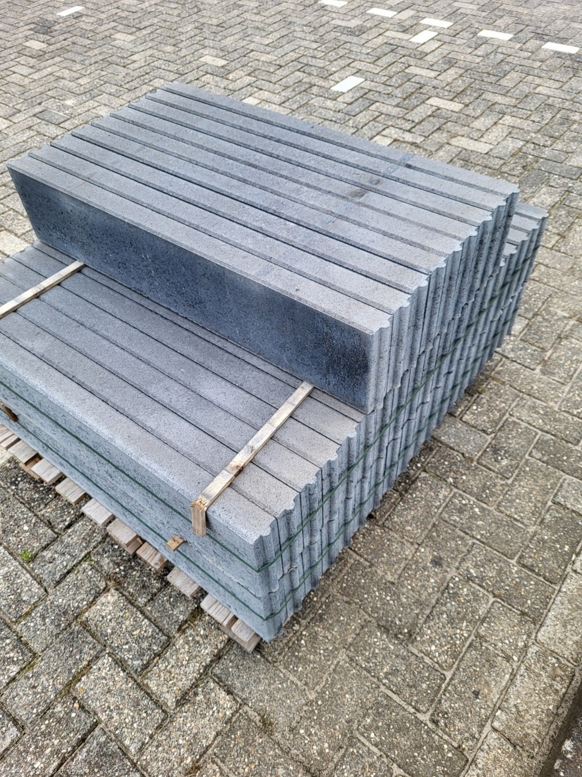 opsluitbanden 6x20x100 Antraciet-Grijs € 3.50, = per stuk., Tuin en Terras, Ophalen, Nieuw, Overige materialen