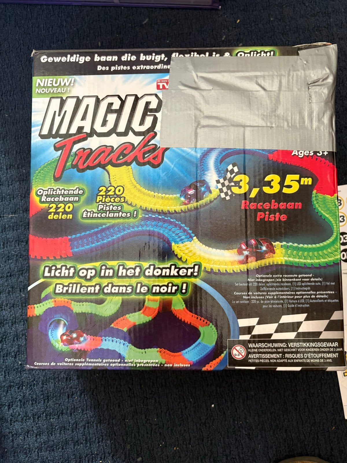 Magic Tracks Racebaan - Licht op in het donker!, Racebaan, Zelf te bouwen, Nieuw, Elektrisch