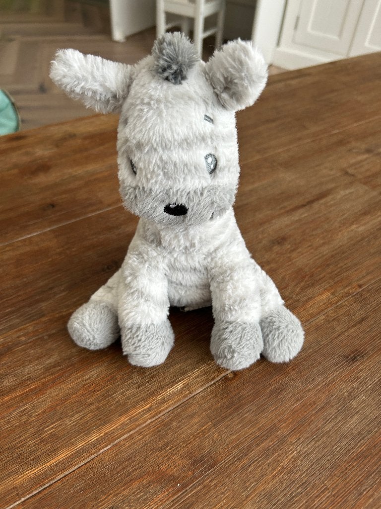Schattige grijze zebra knuffel, Overige merken, Overige karakters, Overige typen, Grijs