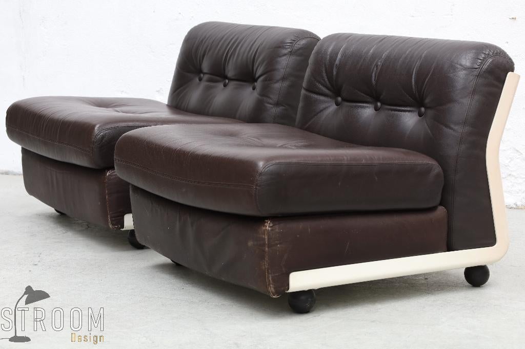 B&B Italia Amanta Fauteuils Vintage Jaren Design Set 1 van 2, Ophalen, Gebruikt, Zie website, Zie website