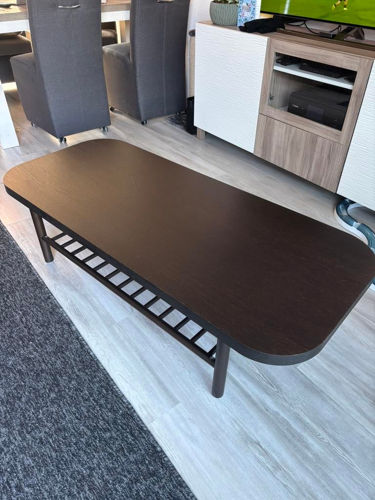 IKEA Bruine salon tafel, Ophalen, 100 tot 150 cm, 50 tot 100 cm, Zo goed als nieuw