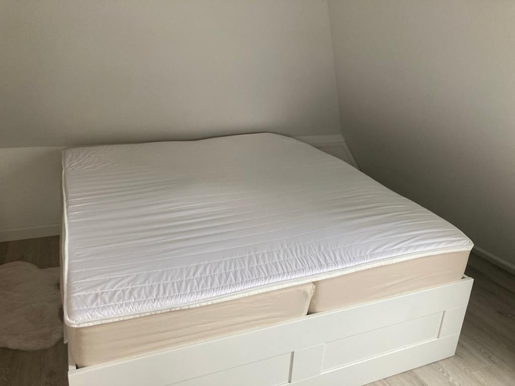 Comfortabele Topper tweepersoonsbed 180 x 200 cm, Huis en Inrichting, Slaapkamer | Matrassen en Bedbodems, Ophalen, Gebruikt, Tweepersoons