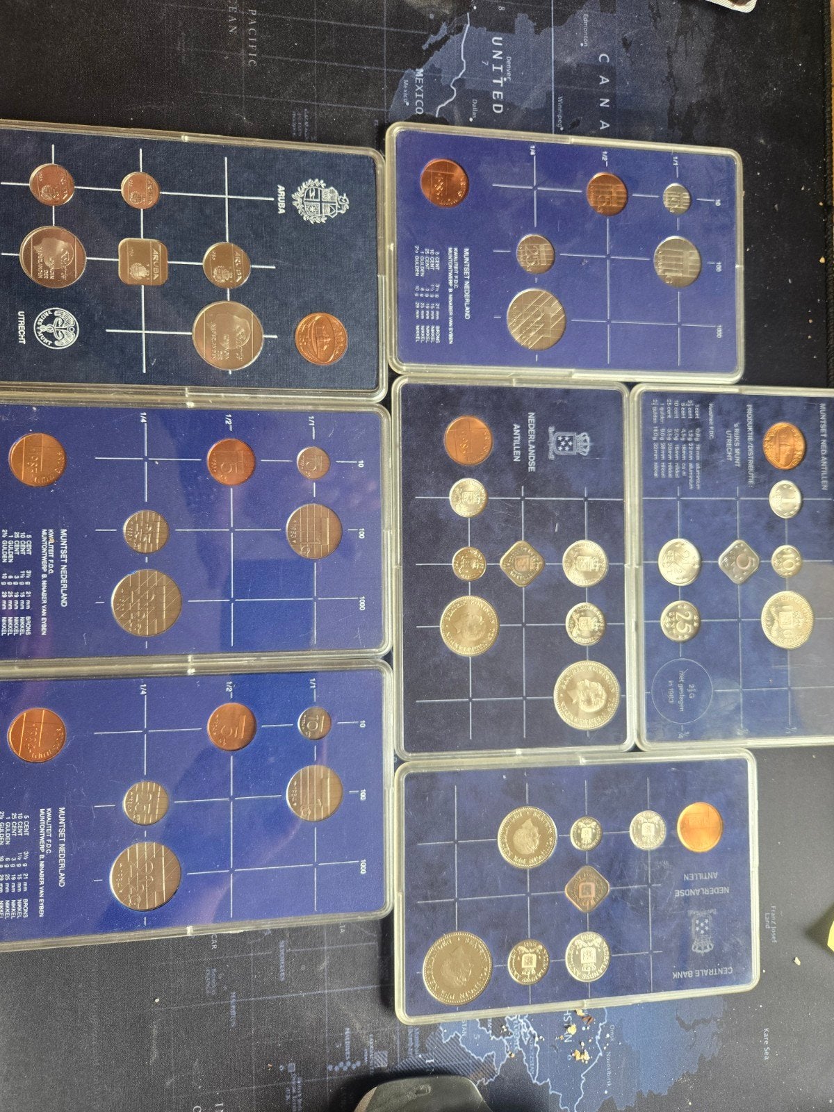 Muntsets Nederland, Antillen 1983-1985 en Aruba 1986, Ophalen of Verzenden