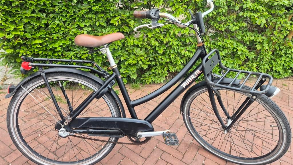 Damesfiets met voordrager en terugtraprem, Terugtraprem, Gebruikt, 47 tot 50 cm, Ophalen