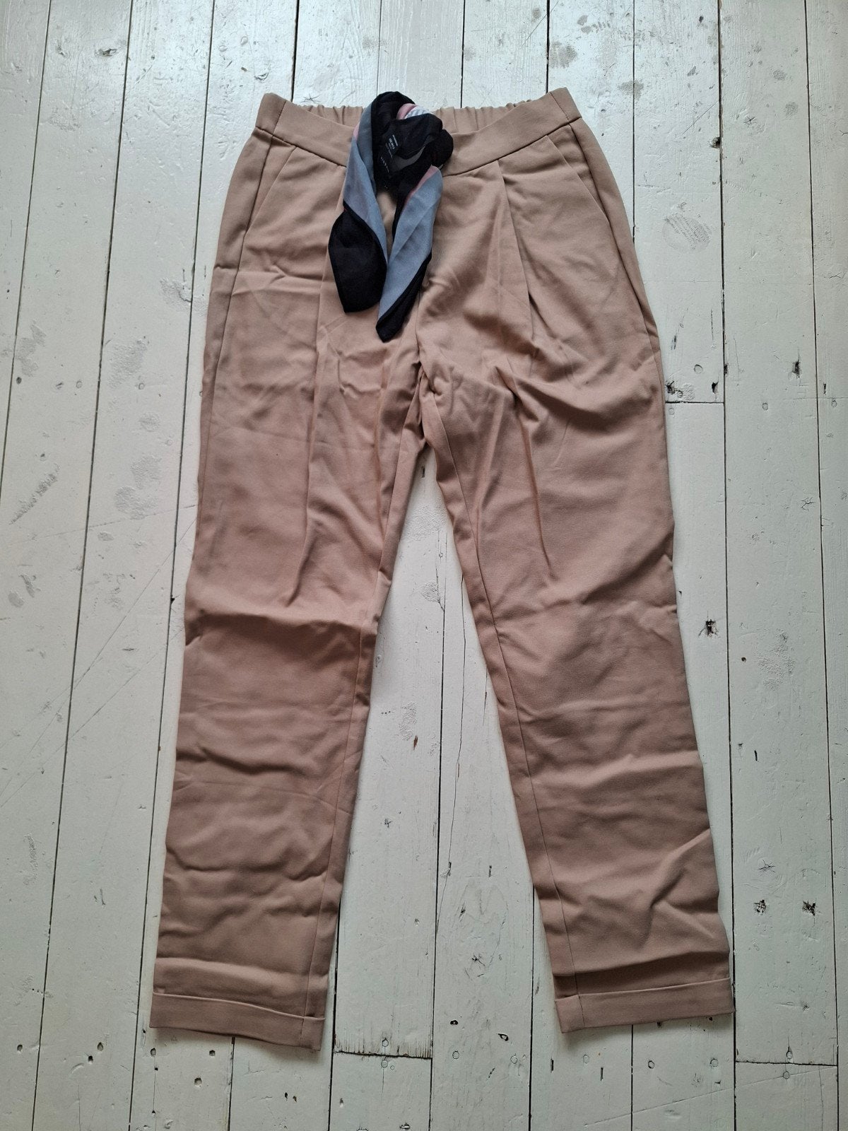 Nikkie Plessen NIK&NIK broek beige met strik maat 176, Broek, Meisje, NIK&NIK, Nieuw