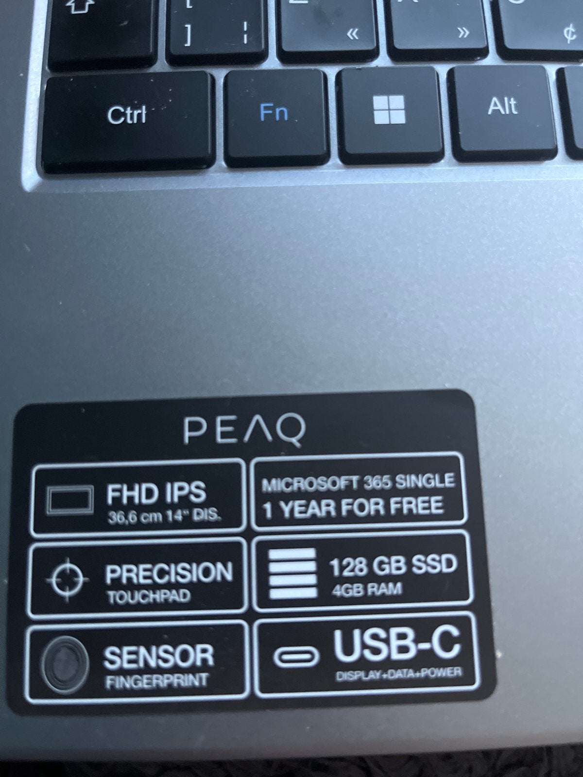 PEAQ C140V-1G428N Laptop - 14 inch FHD IPS, 128GB SSD, Computers en Software, Windows Laptops, 2 tot 3 Ghz, 14 inch, Ophalen of Verzenden