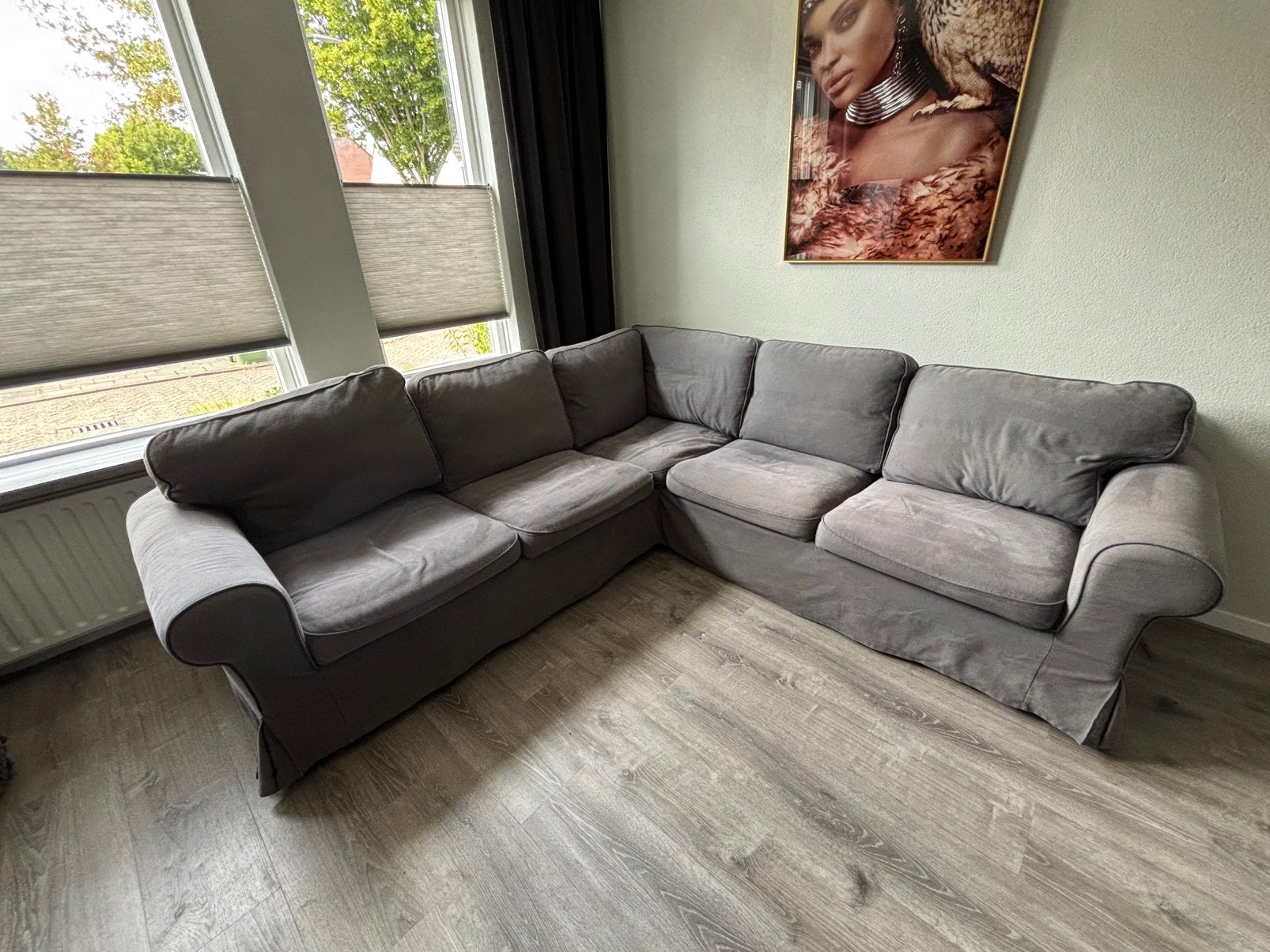Gratis af te halen Ektorp hoekbank, Ophalen, Gebruikt, Hoekbank, 75 tot 100 cm