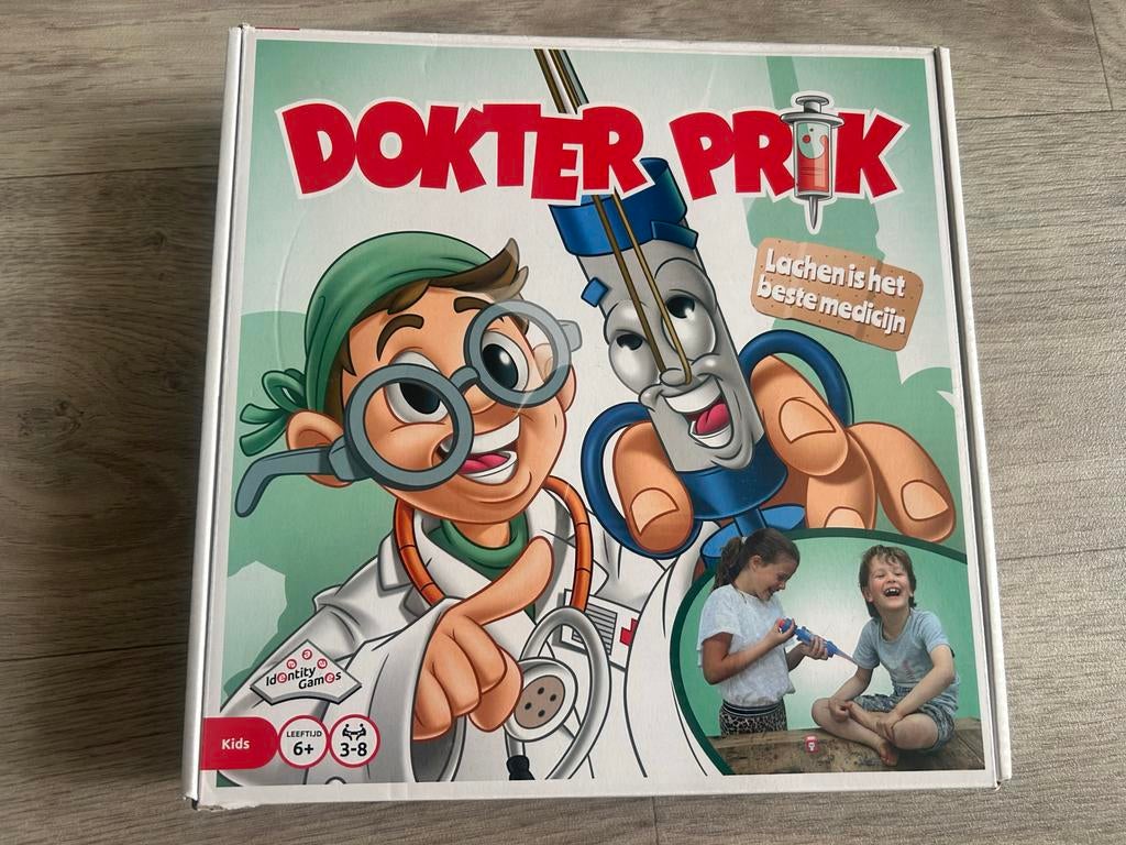 Dokter Prik - Zo goed als nieuw gezelschapsspel!, Hobby en Vrije tijd, Gezelschapsspellen | Bordspellen, Drie of vier spelers