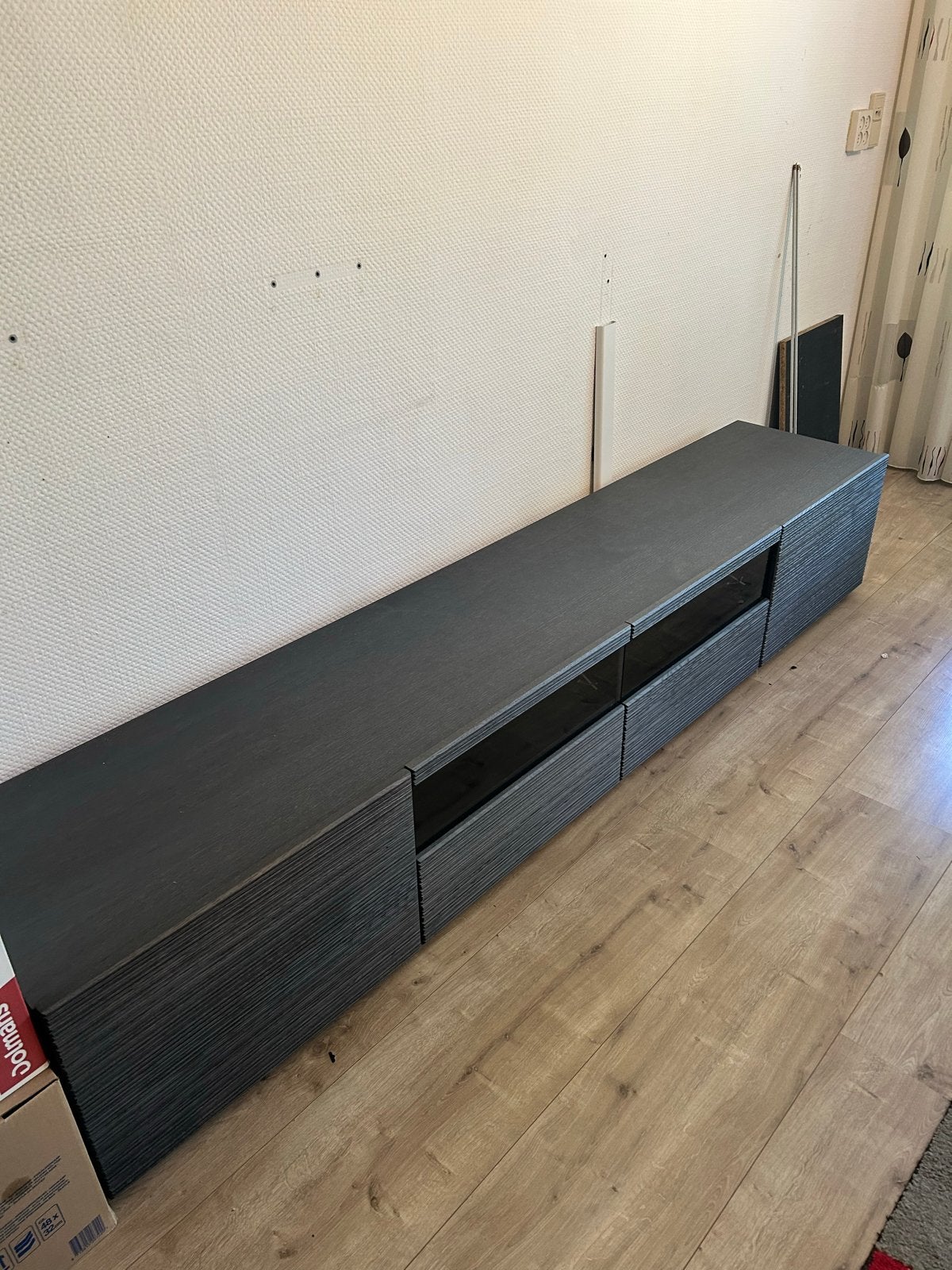 Complete Woonkamerset: TV-kast, Buffetkast, 2 Boekenkasten, Huis en Inrichting, Kasten | Televisiemeubels, Ophalen, Gebruikt, 100 tot 150 cm