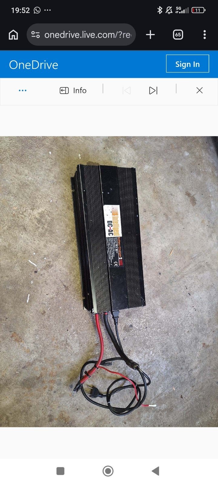 Intelligent DC-AC Omvormer 12V/24V naar 230V 500W/1000W, Ophalen, Gebruikt
