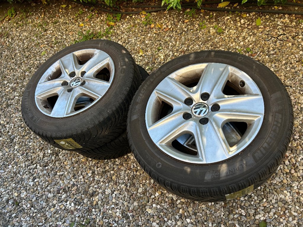 RVS velgen Volkswagen - 205/55 R16, Auto-onderdelen, Banden en Velgen, Ophalen, Gebruikt, Velg(en), 16 inch