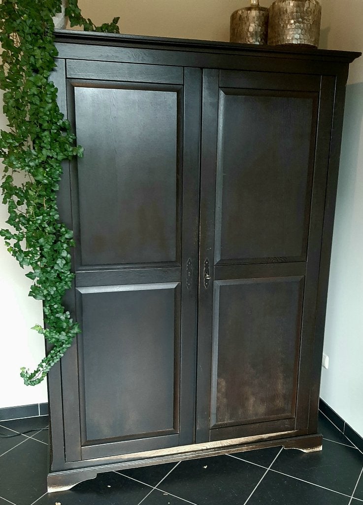 Massief eiken computerkast, Ophalen, Gebruikt, Eikenhout, 40 tot 80 cm