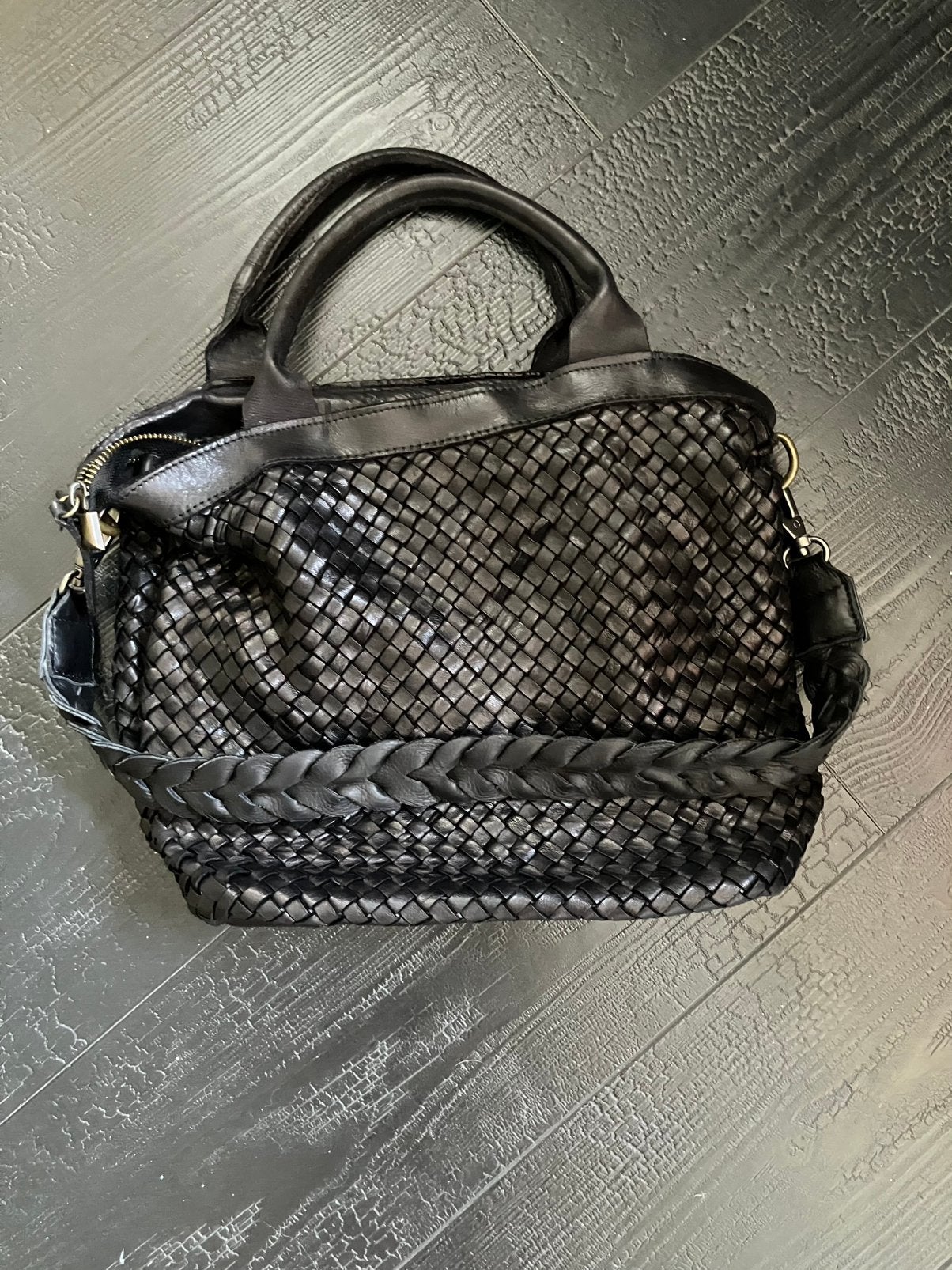 Vera Pelle leren handtas, Sieraden, Tassen en Uiterlijk, Tassen | Damestassen, Ophalen of Verzenden, Zo goed als nieuw, Zwart