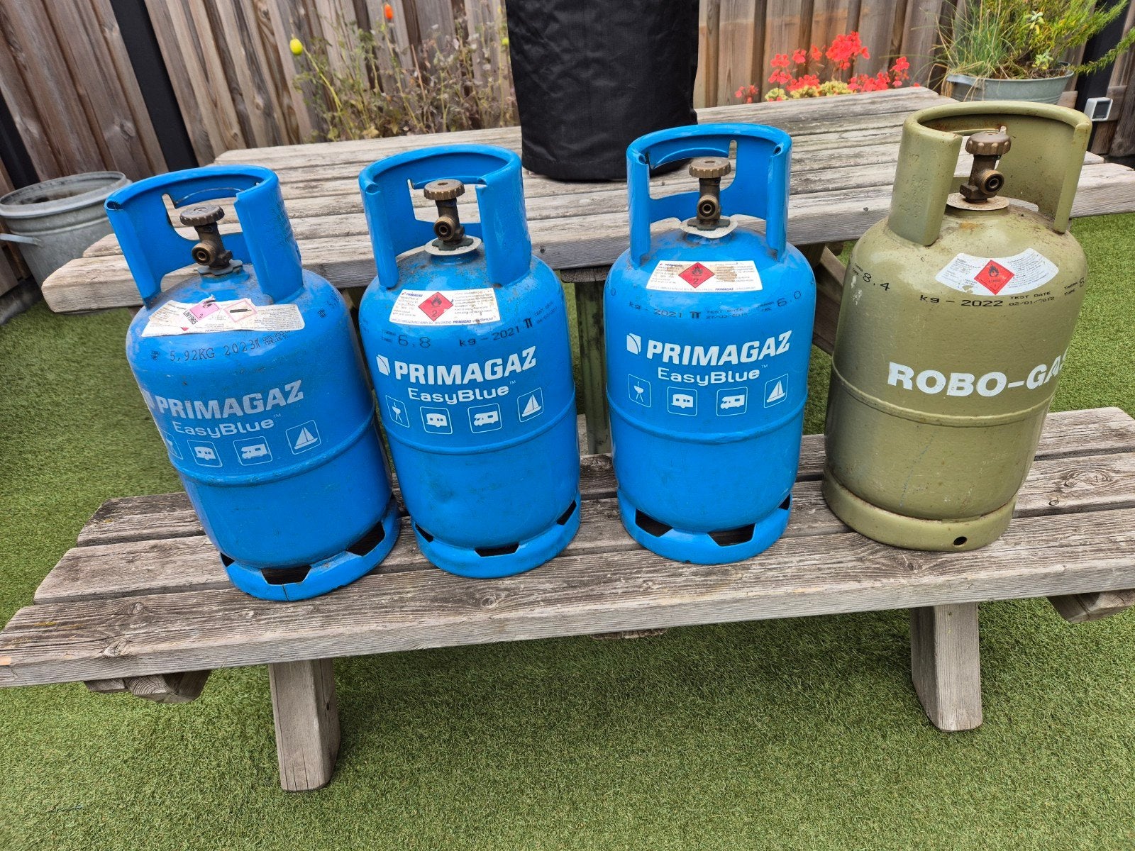 Gasfles, Ophalen