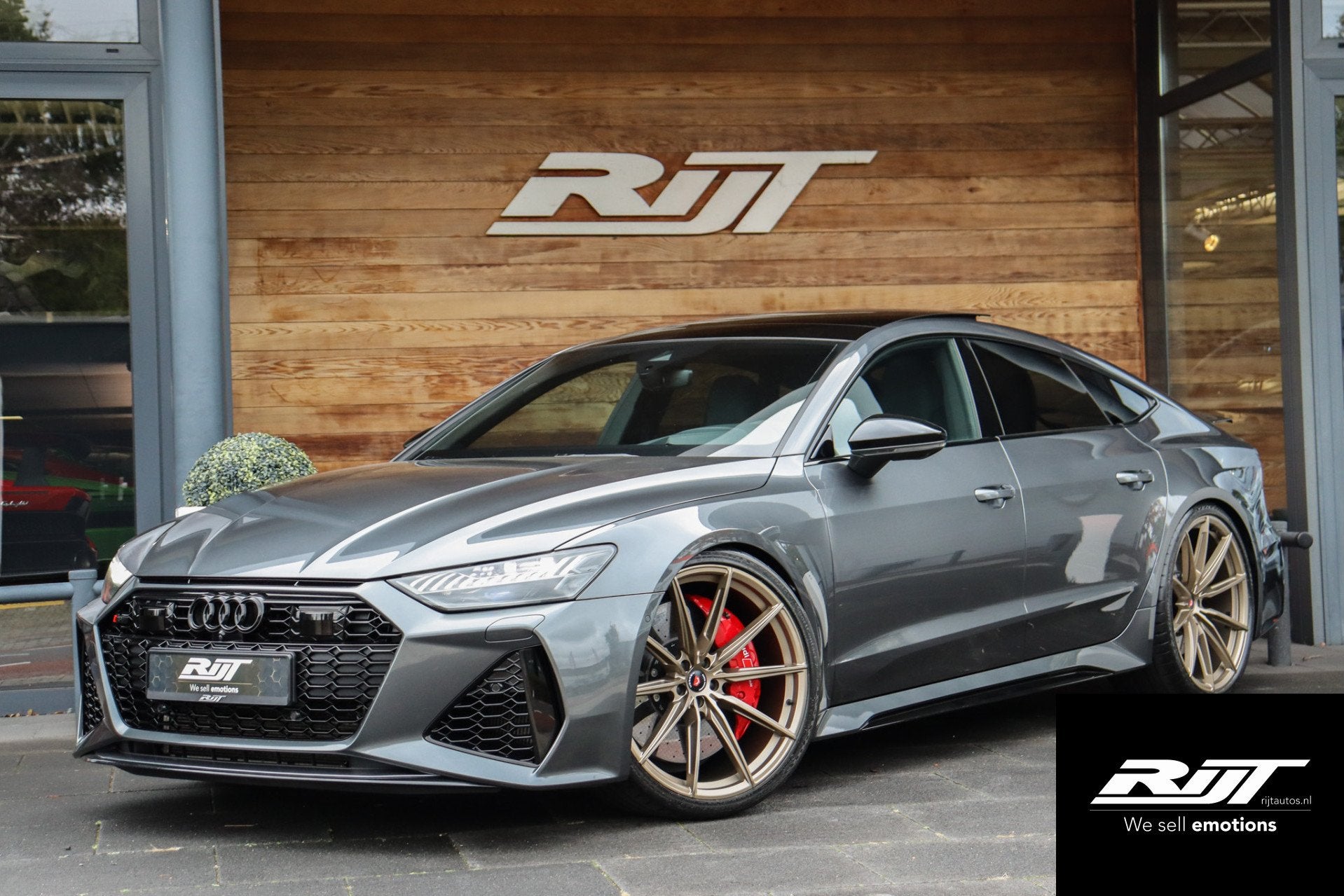 Audi RS7 4.0 V8 TFSI Quattro 600pk *OPF delete/Keramisch/HUD, Auto's, Automaat, Dealer onderhouden, Gebruikt, Bedrijf