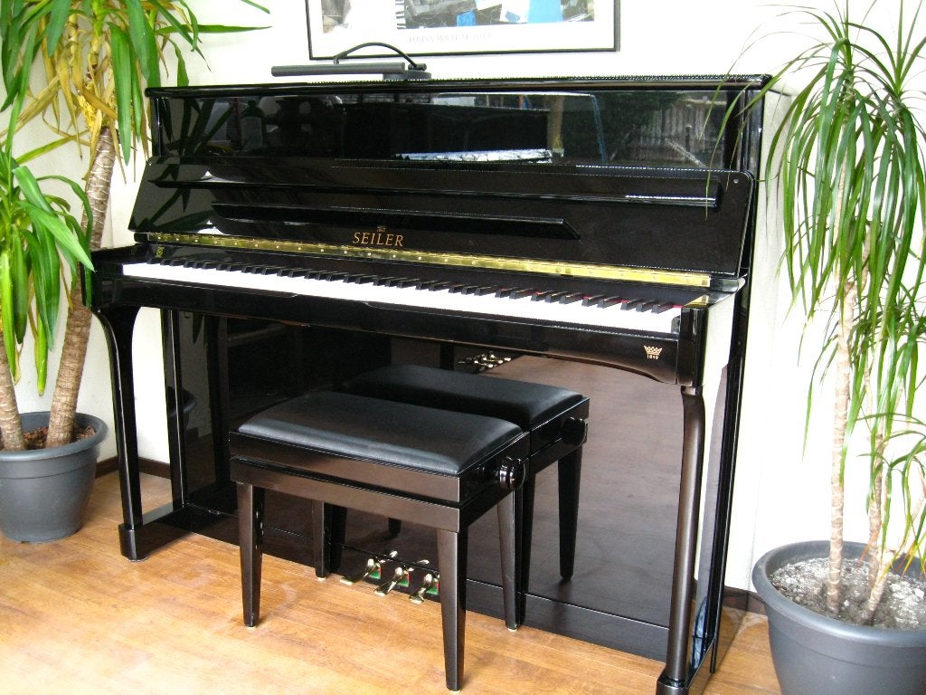 4x Seiler 116 Jubilee  ""  Duitse Top Kwaliteit  "", Ophalen, Zwart, Zo goed als nieuw, Piano