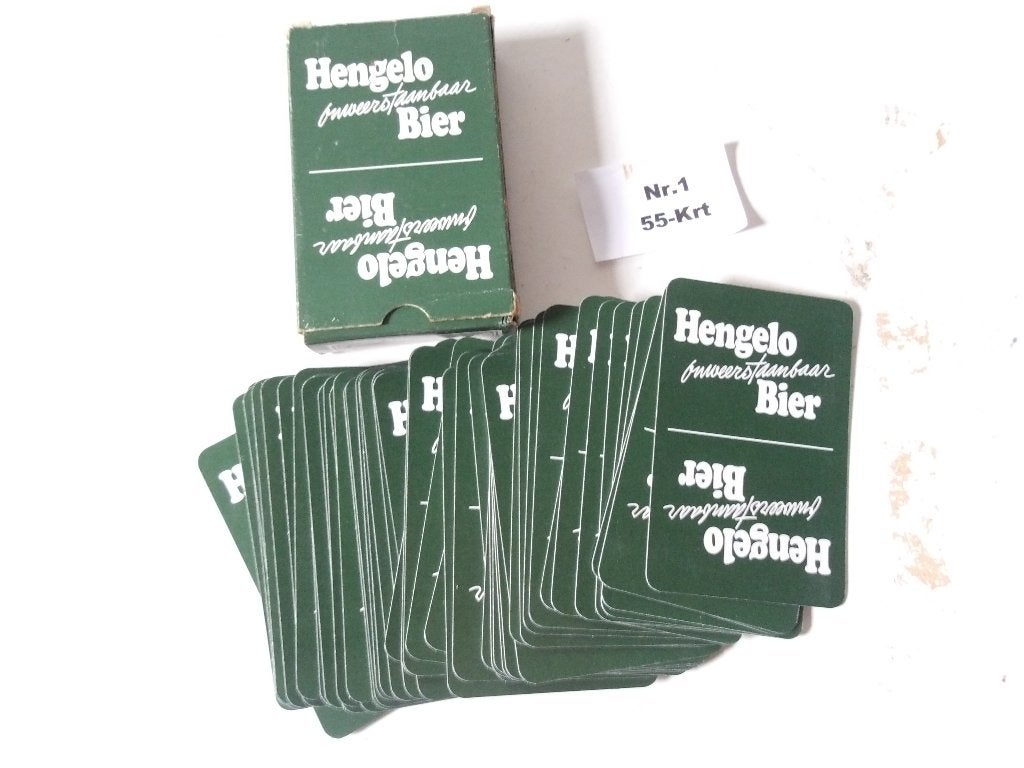 Hengelo bier speelkaarten (nr.1) 55-Krt, Ophalen of Verzenden, Nieuw, Overige typen, Overige merken