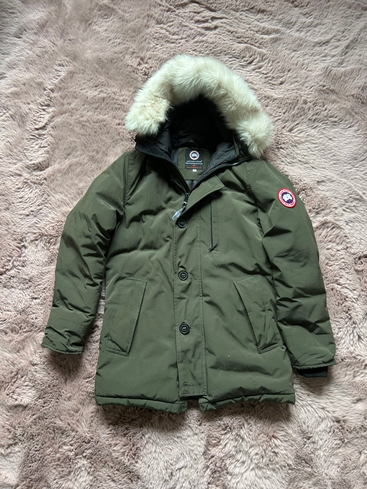 Canada Goose jas, Ophalen of Verzenden, Zo goed als nieuw, Maat 36 (S), Groen