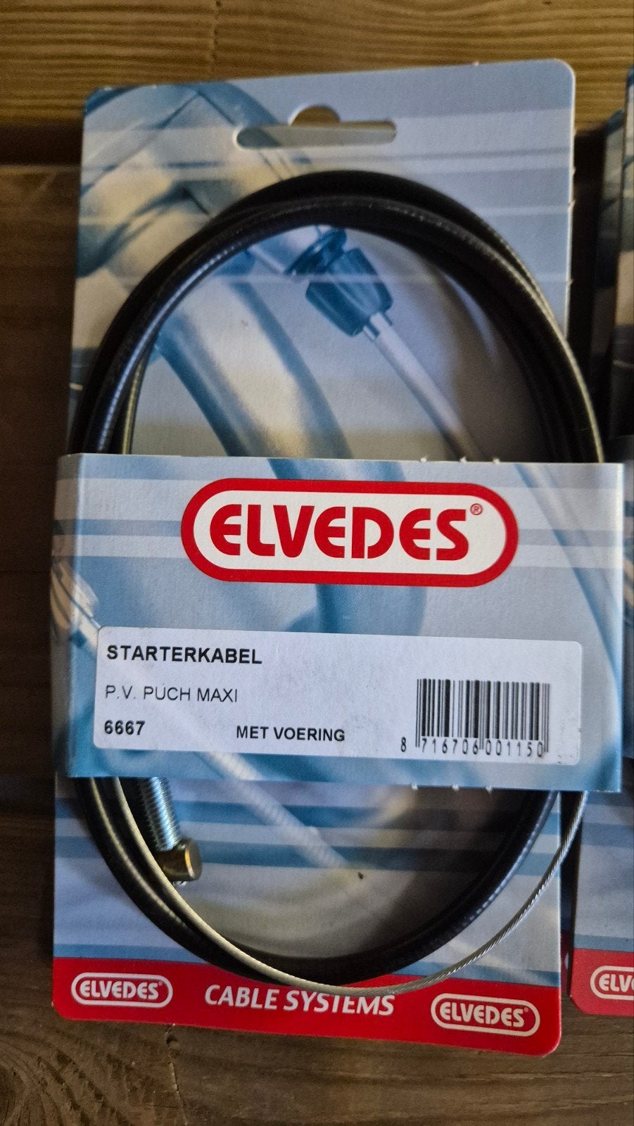 Elvedes Kabels Puch Maxi: Starter(12x) & Voorrem(4x) kabel, Elvedes, Overige typen, Nieuw, Ophalen of Verzenden