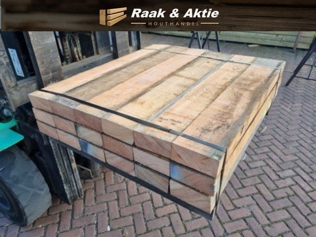 18 Hardhouten balken 6.5x15.0 cm 1.00 meter - nr: HB11, Ophalen, Nieuw, Hardhout, Minder dan 180 cm