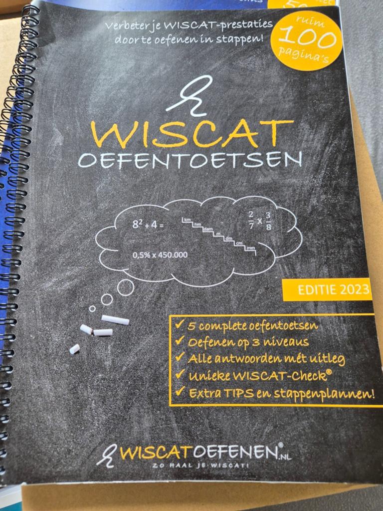 WISCAT Oefentoetsen Editie 2023 - Verbeter je prestaties, Boeken, Wiskunde A, WISCAT Oefenen, Ophalen of Verzenden, Zo goed als nieuw