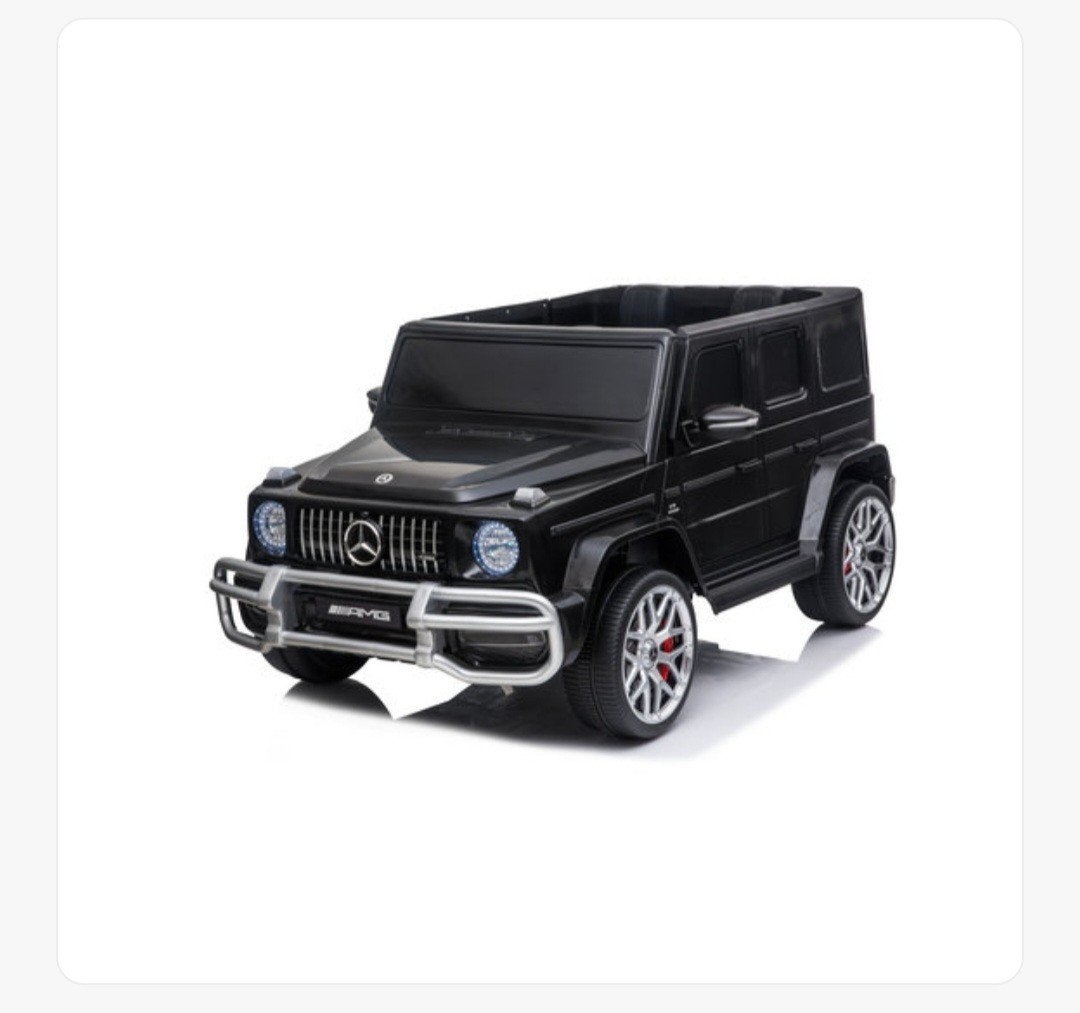 Mercedes G63 12V 2-persoons Kinderauto Metallic Zwart, Ophalen, Nieuw, Afstandsbediening