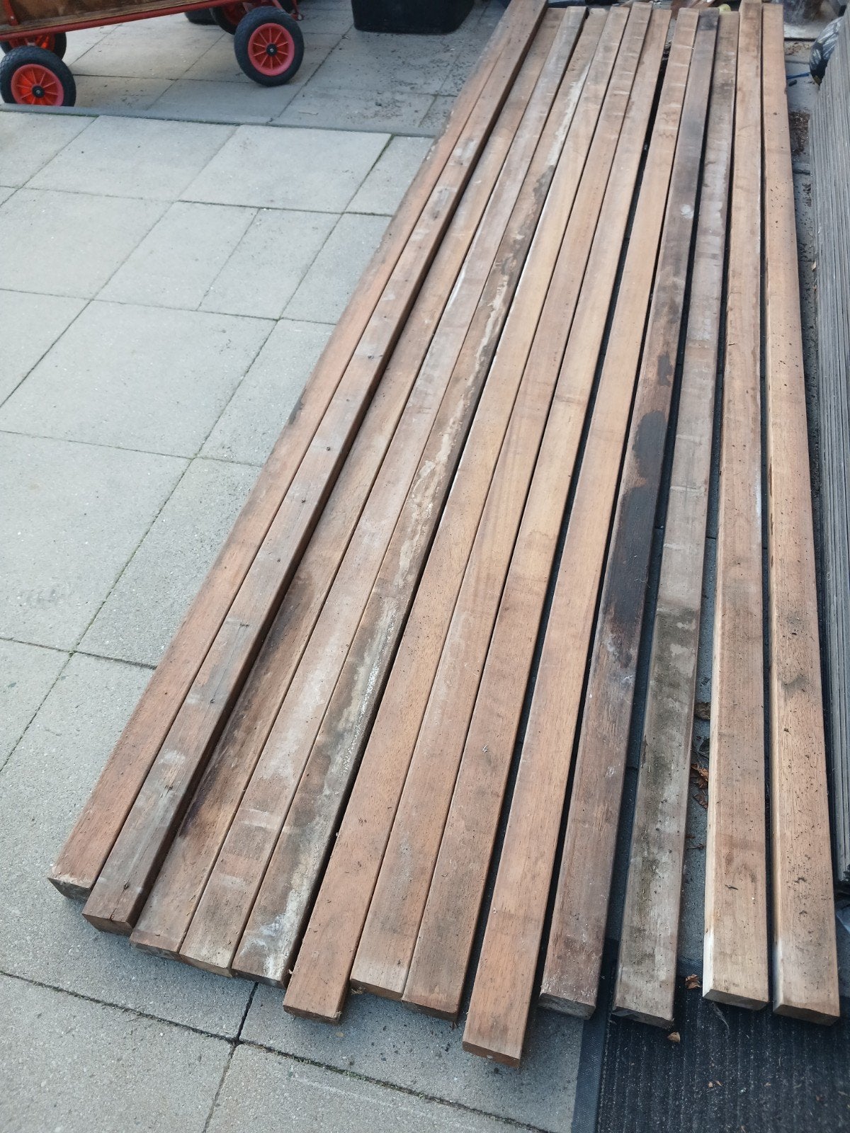 hardhouten balken / palen, Ophalen, Gebruikt, Palen, Hardhout