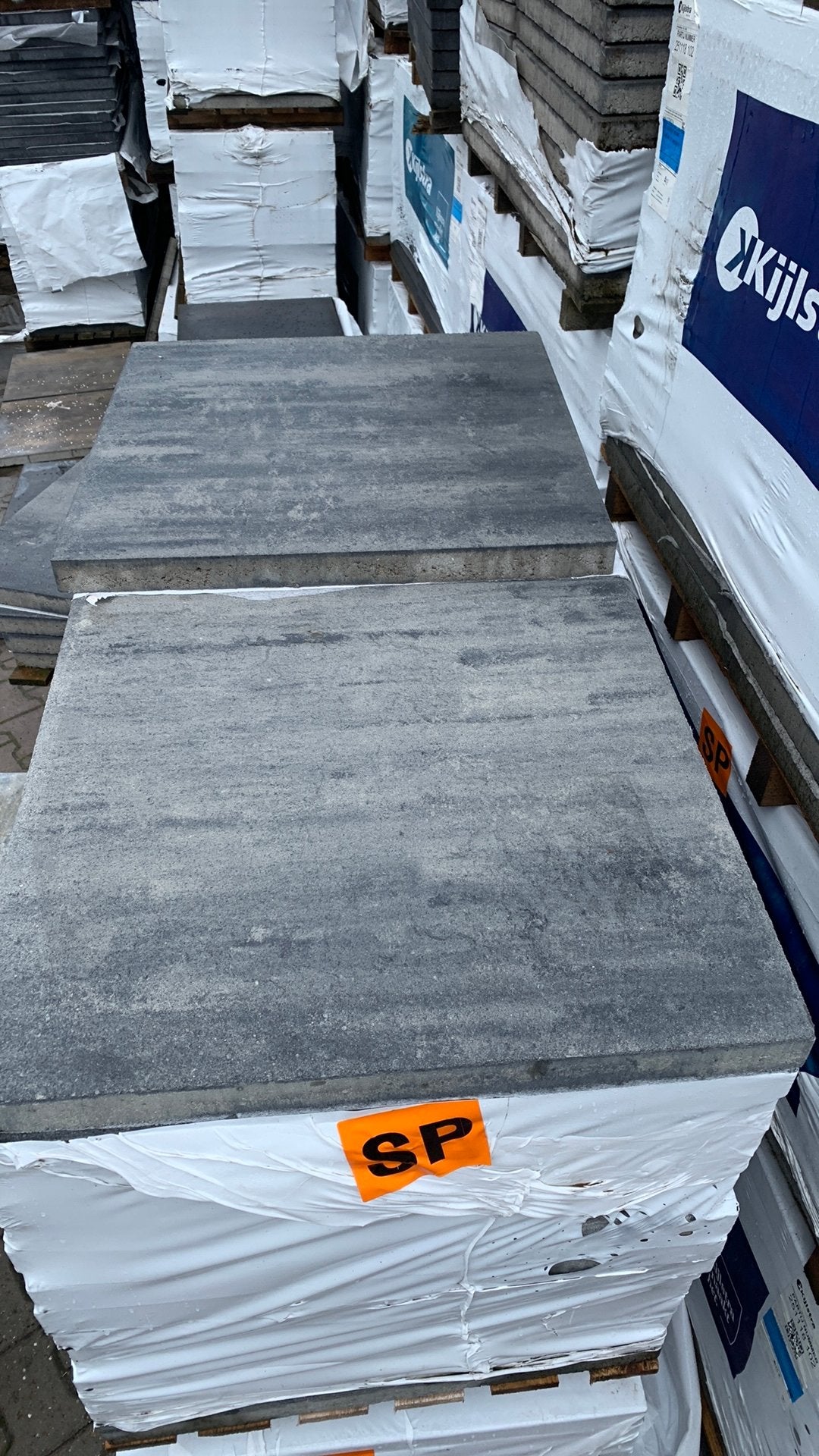 H2o comfort square nero/grey 60x60x4cm B-keus, Nieuw, Ophalen of Verzenden, 10 m² of meer, Beton