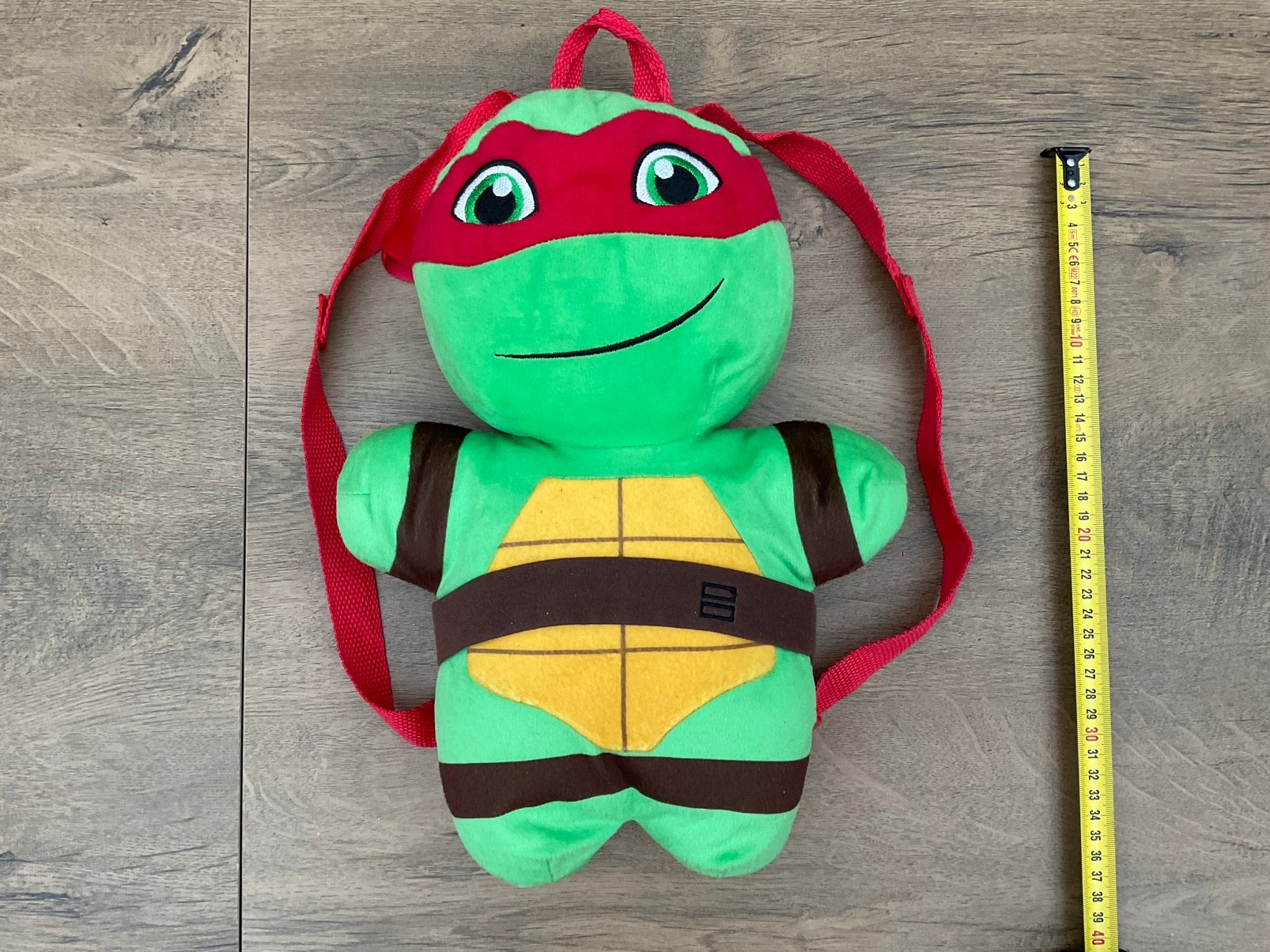 Zgan, niet kapot, Ninja Turtles knuffel rugzak schooltas, Ophalen, Zo goed als nieuw, Rugtas