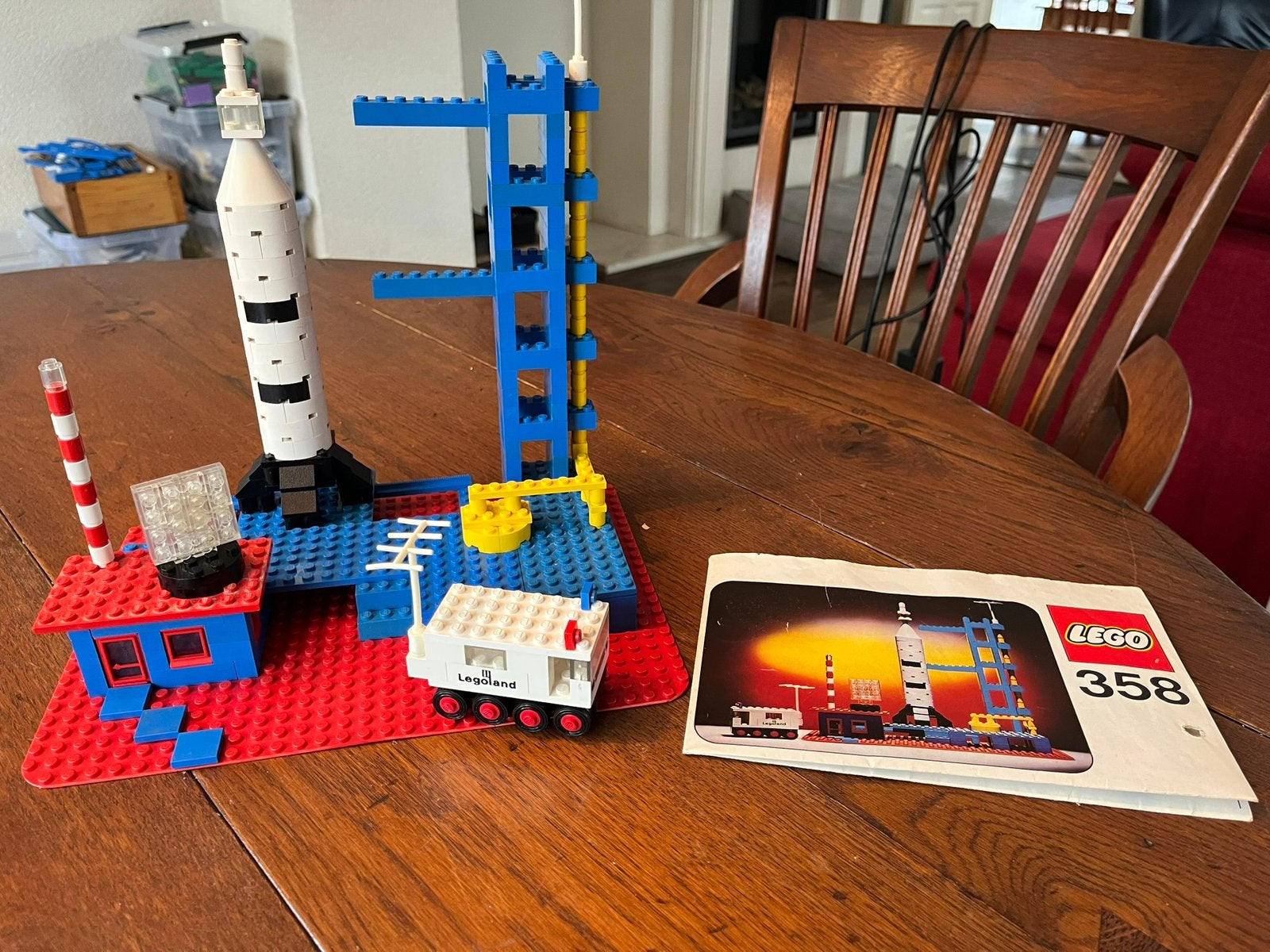 Lego Classic LEGOLAND 358 lanceerplatform (compleet), Gebruikt, Lego, Inclusief instructies, Ophalen of Verzenden