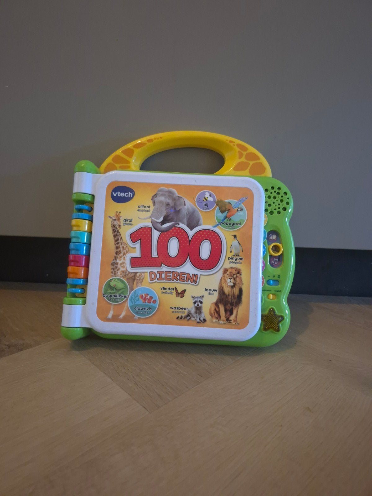 VTech Mijn Eerste 100 Dieren Boek - Interactief Speelgoed, Ophalen of Verzenden, Zo goed als nieuw, 6 maanden tot 2 jaar