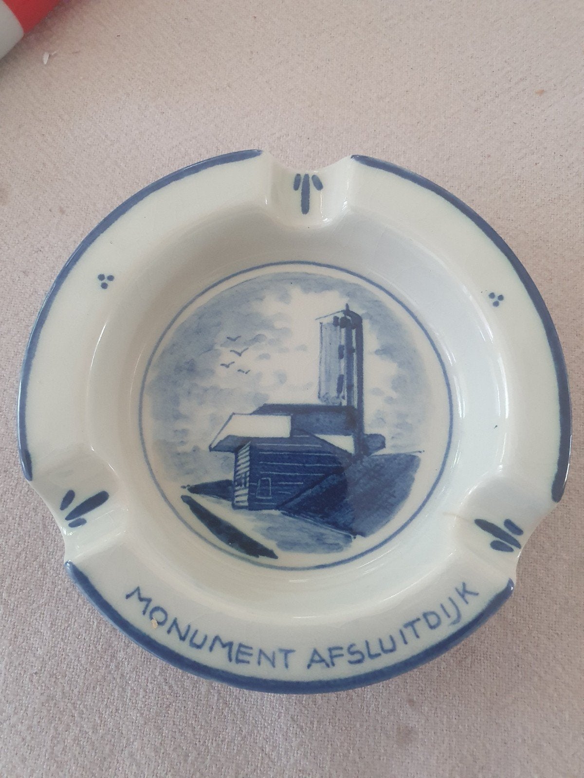 Delfts Blauwe Asbak Zenith Gouda 1006 Monument Afsluitdijk, Antiek en Kunst, Antiek | Keramiek en Aardewerk, Ophalen