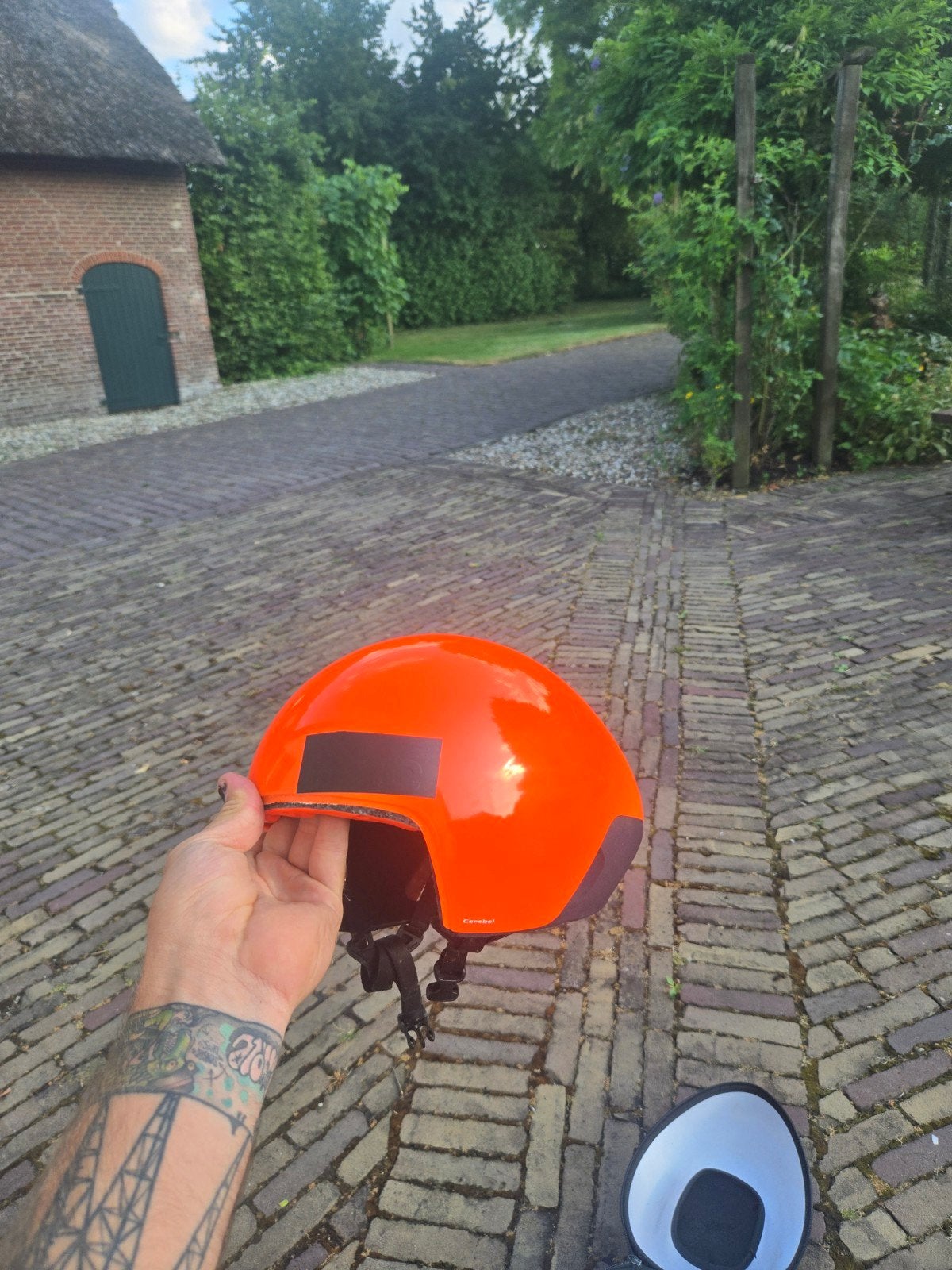 poc cerebel, oranje gangster tijdrithelm, Ophalen of Verzenden, Gebruikt, M, Heer of Dame