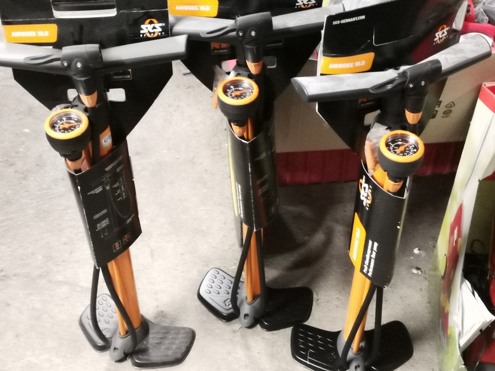 OUTLET‼️ Sks AIRWORX 10.0 - Performance fiets vloer pomp, Nieuw, SKS, Ophalen of Verzenden, Drukmeter